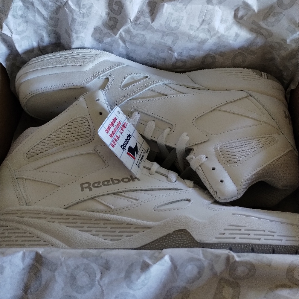 Reebok BB4500 All White Hightops